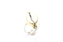 Load image into Gallery viewer, cowrie brass goddess ring (made to order)